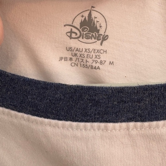 Disney Mickey Mouse Play in the Park Ringer T-Shirt for Women Disneyland Size Xs - Picture 2 of 3